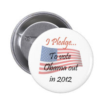 L'engagement - vote d'Obama Pin's Avec Agrafe