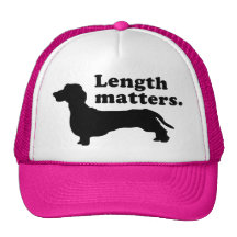 "Length Matters." (Dachshund) Mesh Hat
