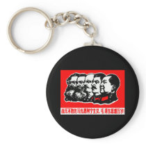 Lenin Marx Mao Zedong Keychain