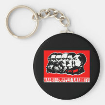 Lenin Marx Mao Zedong Keychain