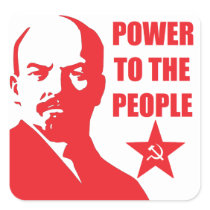 Lenin "Power to the People" Stickers