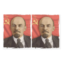 Lenin Stickers (Cut in 2)