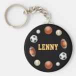 Lenny World of Sports Key Chain - Black