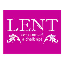Lent - Set Yourself a Challenge postcards