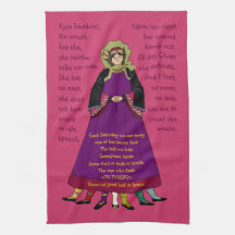 Lenten Greek Folk Art Kyra Sarakosti Towel
