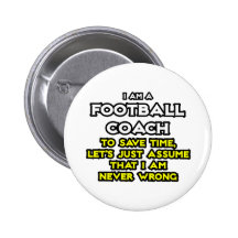 L'entraîneur de football américain… supposent que  badges avec agrafe