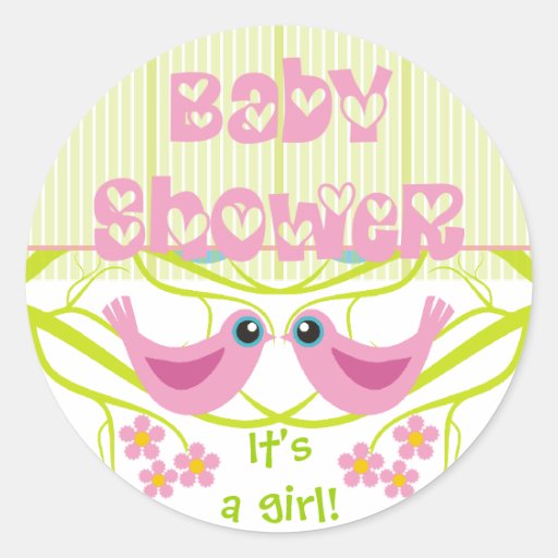 L'enveloppe mignonne de baby shower de birdies sce