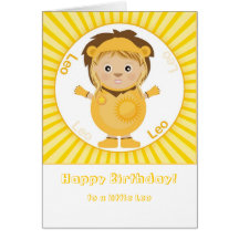 Leo Girl - Happy Birthday Card