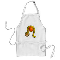 LEO , Golden ,Zodoac Birthday Jewel Apron