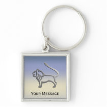 Leo Lion Zodiac Silver Luggage Tag Baggage Tag Keychains