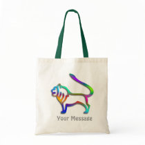 Leo Lion Zodiac Star Sign Rainbow Colour Bag