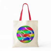 Leo Rainbow Colour Lion Zodiac Crafts & Shopping Bag