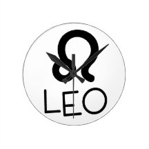 Leo Sign Clock
