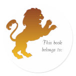 Leo Silhouette Bookplate Stickers