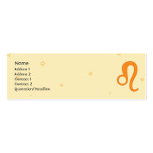 Leo - Skinny Business Card Template