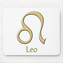 Leo symbol mouse pad