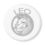 Leo the Lion Refrigerator Magnet