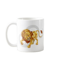 Leo the lion star or birth or zodiac sign coffee mug