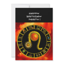 LEO TOPAZ ,bright yellow red orange black Announcement