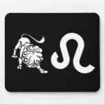 Leo with Symbol Mouse Pads