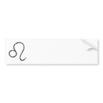 Leo. Zodiac Astrological Sign. Bumper Sticker