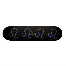 Leo. Zodiac Astrological Sign. Custom Skateboard