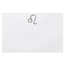 Leo. Zodiac Astrology Sign. Black. Flyer