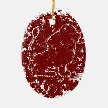 Leo Zodiac Christmas Ornament