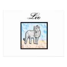 Leo Zodiac Items Post Card