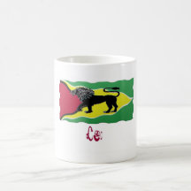 Leo Zodiac Mug on Guyana Flag