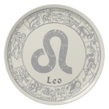Leo Zodiac sign vintage Plates