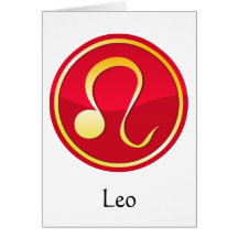 Leo - Zodiac Signs Card