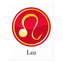 Leo - Zodiac Signs Post Card