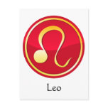 Leo - Zodiac Signs postcards