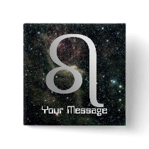 Leo Zodiac Star Sign Universe Badge Name Tag