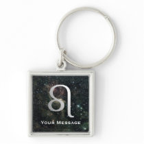 Leo Zodiac Star Sign Universe Luggage & Laptop Tag Keychain