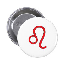Leo, Zodiac symbol, horoscope Button