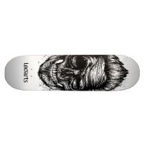 LeoArtSkull skateboard