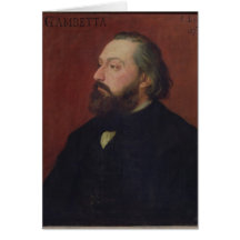 Leon Gambetta  1875 Greeting Card