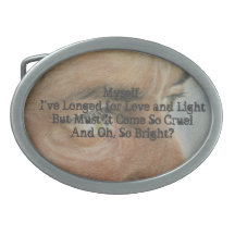 Leonard Cohen Original Artwork Pewter Belt Buckle