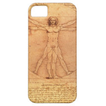 Leonardo Da Vinci Anatomy Study of human body iPhone 5 Cases