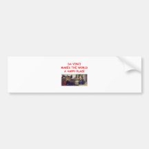 leonardo da vinci bumper stickers