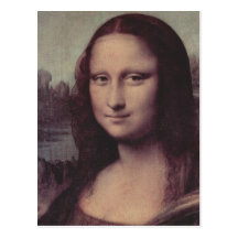 Leonardo da Vinci Mona Lisa (La Giaconda), Detail: Post Card