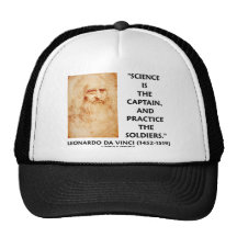 Leonardo da Vinci Science Captain Practice Soldier Mesh Hat