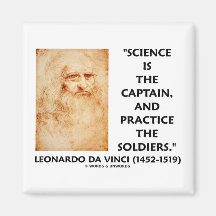 Leonardo da Vinci Science Captain Practice Soldier Fridge Magnet