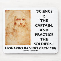 Leonardo da Vinci Science Captain Practice Soldier Mouse Pads