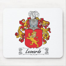 Leonardo Family Crest Mouse Pad