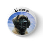 Leonberger Clouds Pinback Button