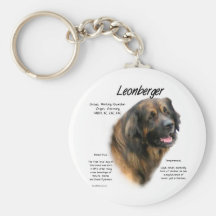 Leonberger History Design Key Chain
