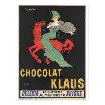 Leonetto Cappiello : Chocolat Klaus 1903 Postcards